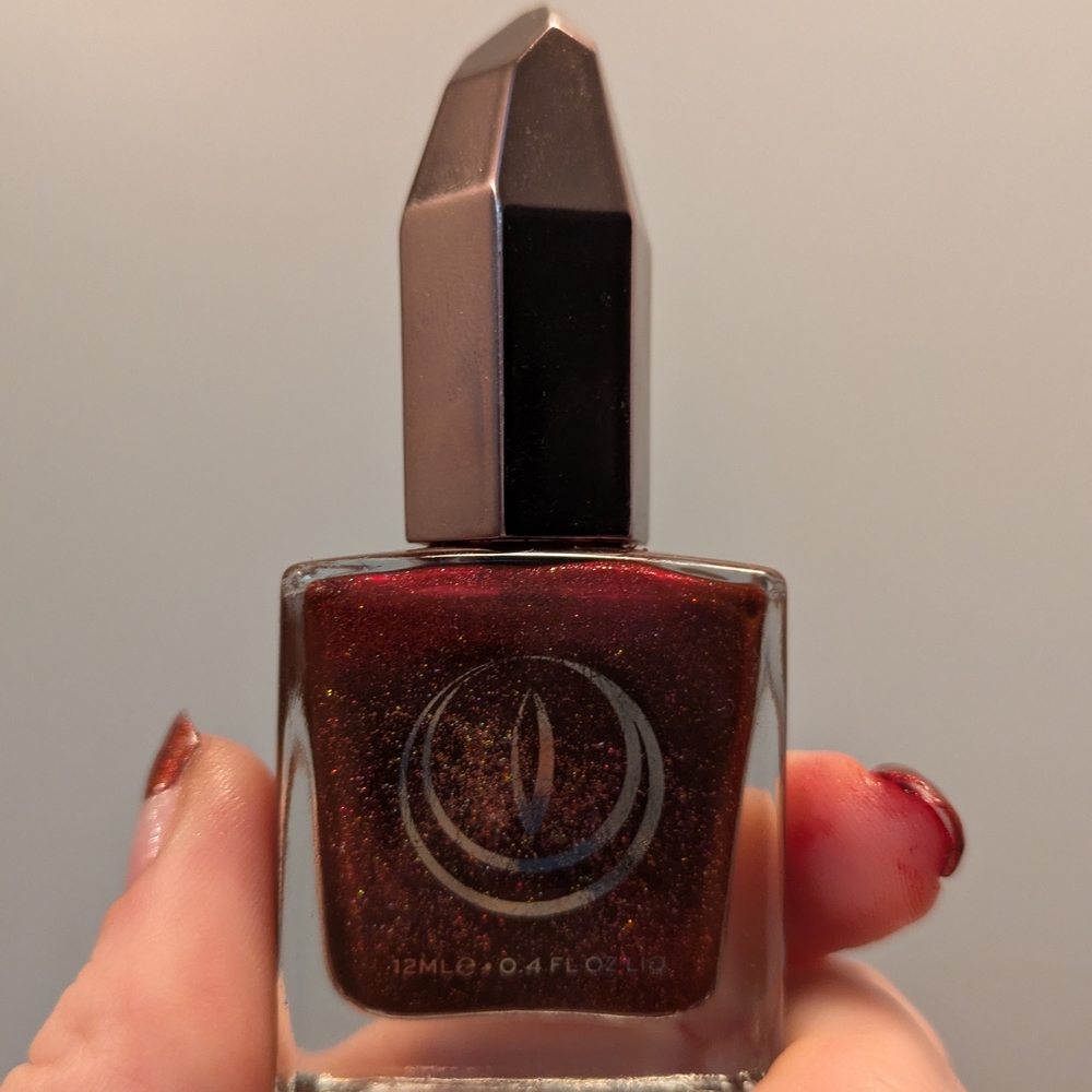 Shimmering Red Nail Polish